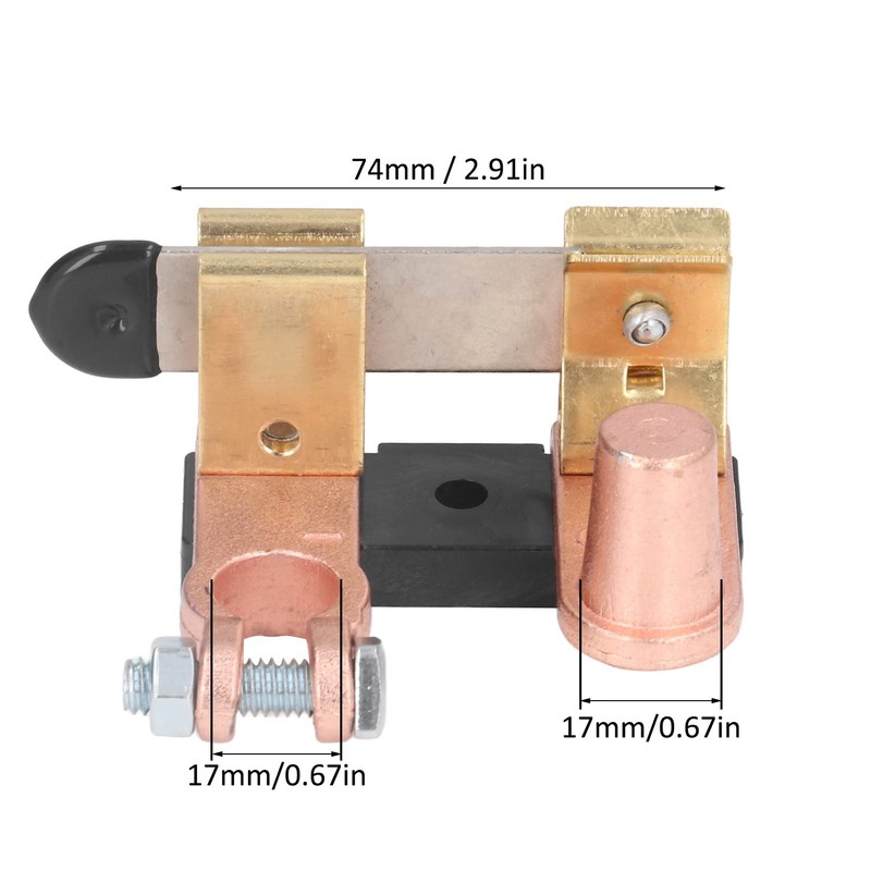 Knife Blade Master Switch , Heavy Duty Top Post Battery