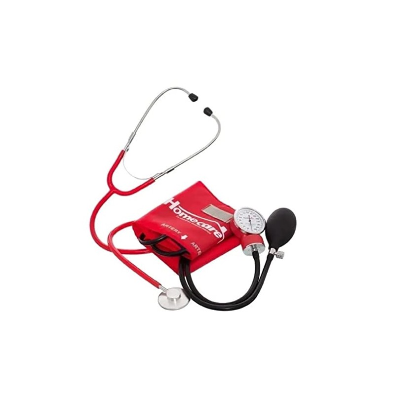 HOME CARE Kit bauma con estetoscopio simplex rojo Homecare 2000-ROJ