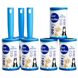 Lint Rollers for Pet Hair Extra Sticky, 600 Sheets Mega Value Set Lint Rollers for Pet Hair Removal, Dog and Cat Lint Remover for Clothes, Furniture, Carpet