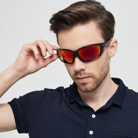 PUKCLAR Polarised Men Sunglasses Sports Driving Women Sunglasses Cycling Running Fishing Goggles TR90 Frame