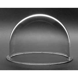 JMX Acrylic/PC CCTV Replacement Clear Camera Dome Cover Security Camera Housing Pet Dog Fence Window Skylight Window (3.5 Inches, Transparent)