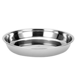 UPKOCH Stainless Steel Grill Tray 30 cm Grill Basket Vegetable Grill Plate Grill Drip Tray Fat Tray Round Food Plate for Kitchen Meat & Fish on the Oven Gas Grill BBQ Accessories (Silver)