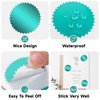 300 Pcs Embossing Stickers - 2'' Green Stickers for Envelopes