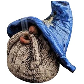 Miniature Gnome Backflow Incense Burner Funny Garden Gnomes Statue Smoke Figurines Gnomes for Desktop Home Decoration