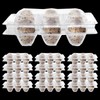 Oungy Pack of 100 Quail Egg Boxes with Lid, 6