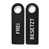 SynMe 2 Freely Occupied Felt Door Hangers (Black) – With