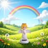 Yellow Solar Powered Bobble Head Toy - Cute Solar Angel
