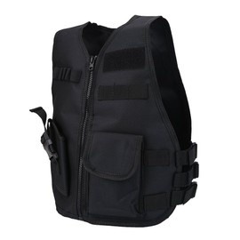 Ejoyous Children's Tactical Vest, Adjustable Army Military Attack Combat Vest, Airsoft Paintball Attack, Outdoor Jungle Game Protection Vest, CS Field Combat Training Protective Vest Costumes Games