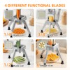 Commercial Vegetable Chopper, Heavy Duty Professional Fruit Dicer with 1/4"