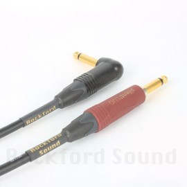 Canare GS-6 Guitar Cable | 30 FT | Silent Straight to Right Gold Neutrik