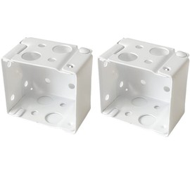 Cutelec Box Mounting Bracket 1set for 1-1/2" Blinds White Color Window Blinds Headrail Bracket