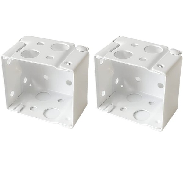 Cutelec Box Mounting Bracket 1set for 1-1/2" Blinds White Color Window Blinds Headrail Bracket