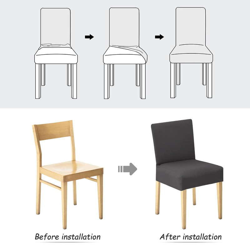 Newthinking Stretch Chair Covers for Dining Room, High Back Dining