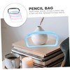 VICASKY 4Pcs Multi Use Transparent Pen Bag Large Capacity Stationery