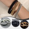 6-Pack Sleeve Holders for Women Men, Stretchy Metal Sleeve Garters,