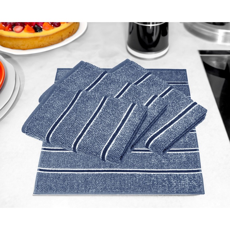 Lashuma Lucerne Kitchen Drying Towels 50 x 50 cm Dark