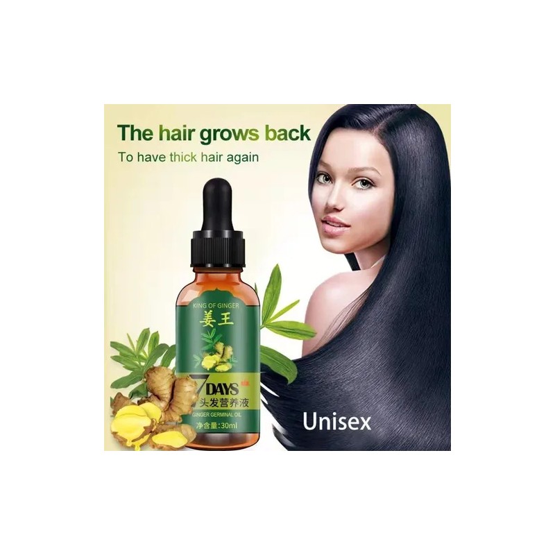 Aceite De Jengibre Para Cabello Crecimiento Contra Calvicie