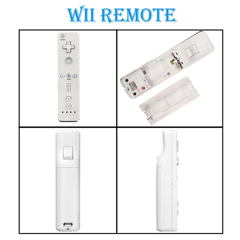 Tevodo Wii Remote Controller, 2 Packs Upgrade Wii Wireless Controller