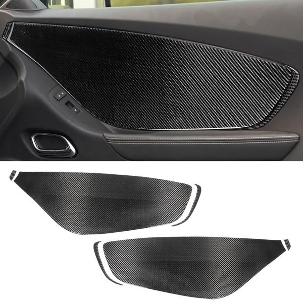 Fancemot Real Carbon Fiber Door Panel Scratch Protector Decoration Trim