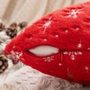 MIULEE Pack of 2 Christmas Cushion Covers Faux Fur Throw