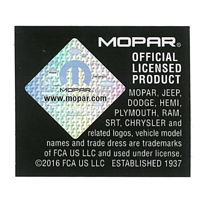 License Frame Inc. Mopar Valve Stem Caps(Chrome)
