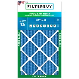 Filterbuy 17.25x26x2 Air Filter MERV 13 Optimal Defense (1-Pack), Pleated HVAC AC Furnace Air Filters Replacement (Actual Size: 17.25 x 26.00 x 1.75 Inches)