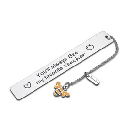 Best Teacher Gifts for Women Men from Students Teachers' Day Appreciation Thank You Gifts Bee Bookmark Bulk for Book Lover Favorite Teacher Graduation Retirement Christmas Valentines Day Birthday Gift