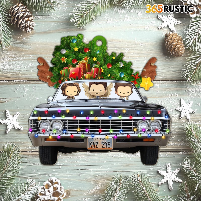 365RUSTIC Vacation Movie 2 Side Printed Flat Wooden Ornament, Movie