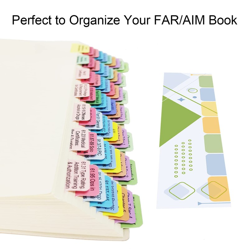 FAR/AIM 2024 Index Tabs for Private Pilot (with No Book),