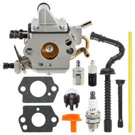 AUTOKAY 1137-120-0650 Carburetor Fits for Stihl MS192 MS192T MS192TC Chainsaw Carb Replace Zama C1Q-S258 with Fuel Line Filter Spark Plug Tune-up Kits