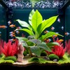 Green Betta Fish Leaf Pad,Plastic Plant Betta Hammock Leaf Bed,Simulating