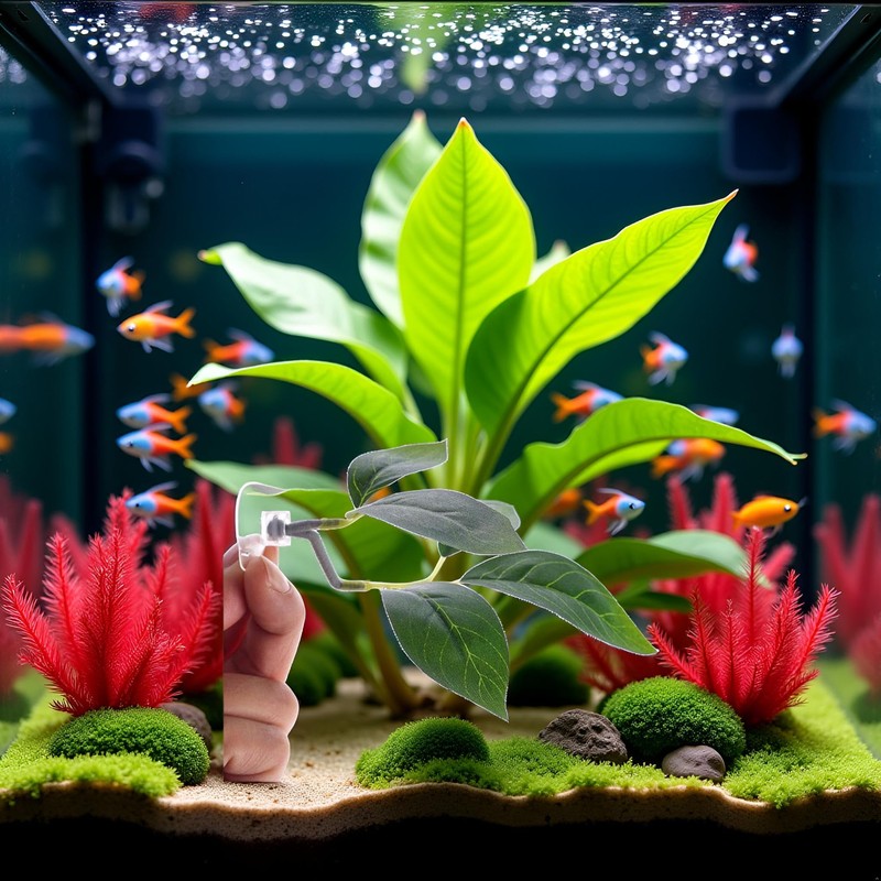Green Betta Fish Leaf Pad,Plastic Plant Betta Hammock Leaf Bed,Simulating