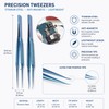 Precision Pointed Tweezers for Electronics Repair – Anti-Magnetic Fine Tip