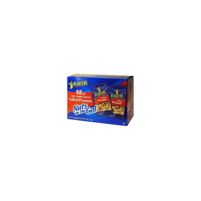 Planters Salted Peanuts, 48 single-serve/Box (Pack of 3)