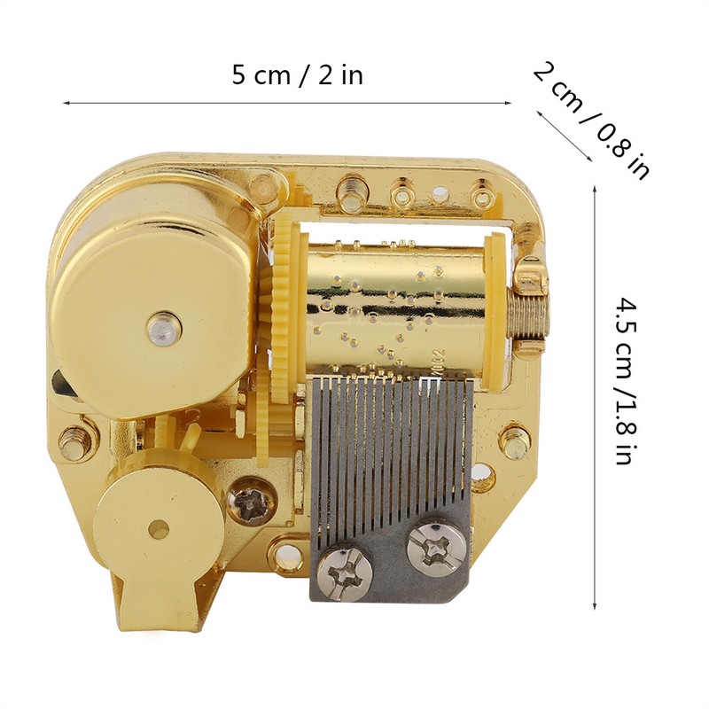 Gold Plating Music Box Movement DIY Music Box Accessories with
