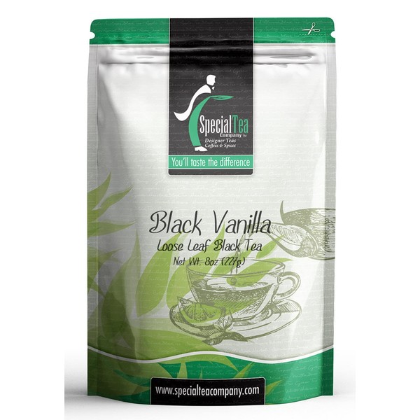 Special Tea Loose Leaf Tea, Black Vanilla Rose, 8 Ounce