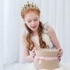 Princess Crystal Wedding Crown for Bride,Rhinestone Tiara Headwear Green Elf