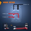 Nilight 90002B Interior Light Rocker Switch LED Light Bar 5Pin