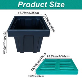Catch Basin Drain Grate with Frame Thickness Drain Box with Strainer Not Predrilled