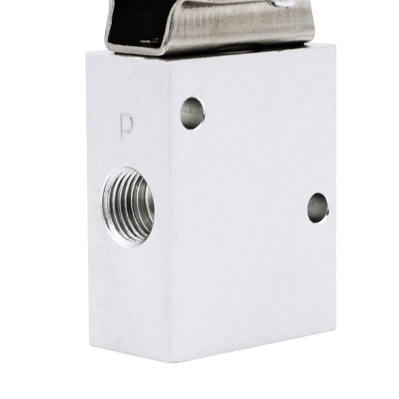 U.S. Solid 1/4inches NPT Red Latching Mushroom Style Push Button