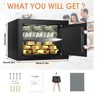 1.0 Cuft Home Safe Fireproof Waterproof, Digital Home Security Safe