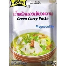 Thai Food Lobo Green Curry Paste Spicy 2 X 50 G. Made in Thailand