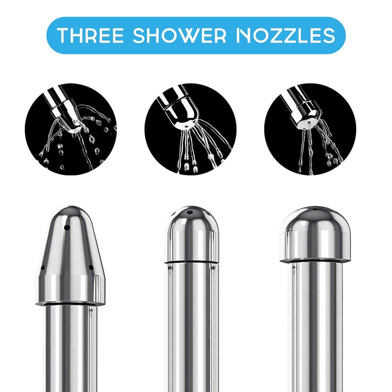 Aluminium Shower Set Shower Wash System with 3 Heads for