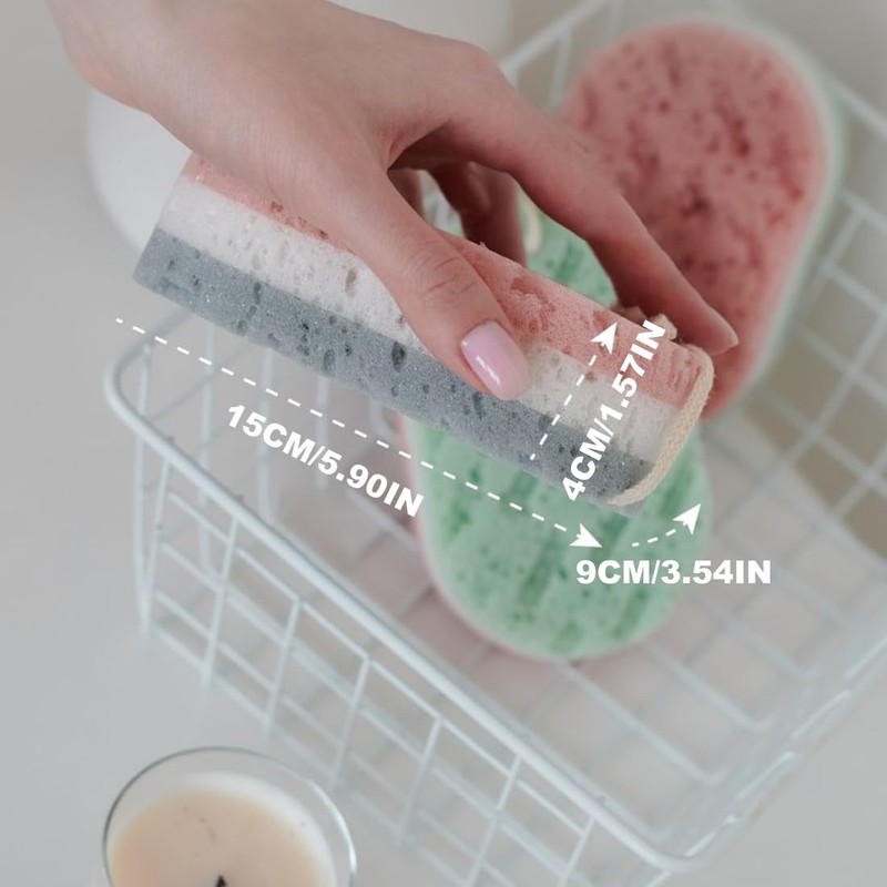 2 Pieces Shower Sponge Bath Sponge Body Sponge Shower Sponge