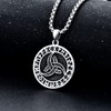 Viking Pendant Necklace with Tree of Life 925 Sterling Silver