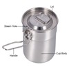 Outdoor Coffee Maker Cup 1L Camping Cooking Pot with Foldable