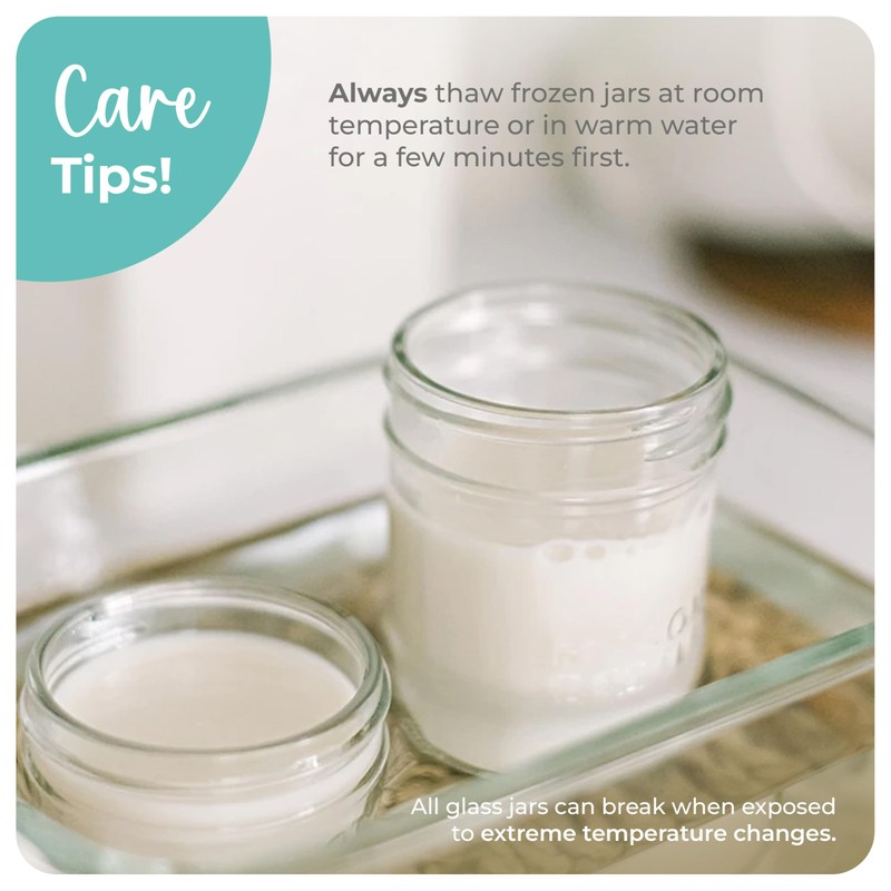 Mason Bottle 4oz Breast Milk Storage Jars (12-Pack) – Reusable