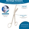 Sandbros 3 x Bandage Scissors Stainless Steel Silver-Ranbow- Blue Set