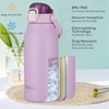 Autsel 1.7L Stainless Steel Water Bottle with Straw Large Metal