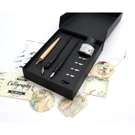 Liquidraw Calligraphy Pens Set Dip Pen Nibs Holder Set With Black Calligraphy Ink For Artists, Beginners, Adults & Kids